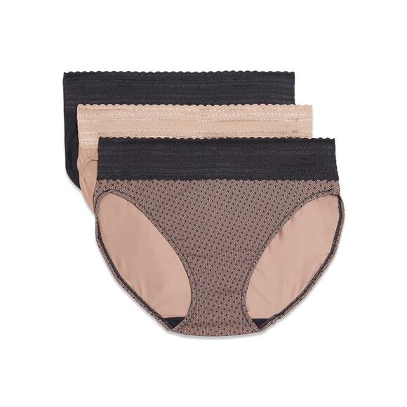 Warners Blissful Benefits Medium 3-Pack Dig-Free Comfort Waistband Brief G4-20 - Picture 1 of 5